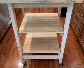 Oasis Island Butcher Block Cart