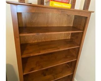Rustic Tuscan Brown Finish Wooden Bookshelf