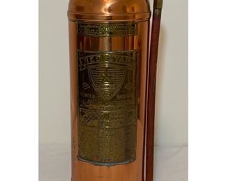 Vintage Copper Fire Extinguisher I
