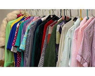 Womens Size 2X Assortment of Blouses Sweaters and Robes