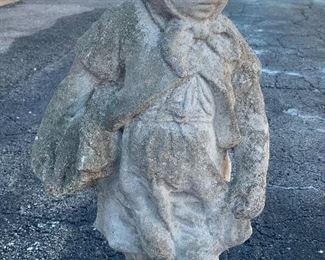 #1- Girl with Scarf concrete statue-32 inches tall- $50