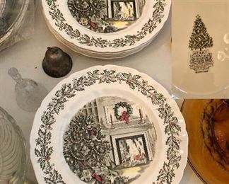 Johnson Brothers “Merry Christmas” 11 plates