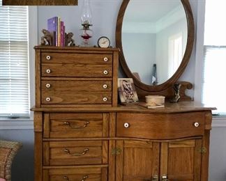 Keepsakes tall dresser with mirror