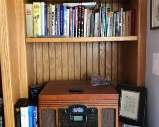 Crosley turntable, radio, CD player, great books and more