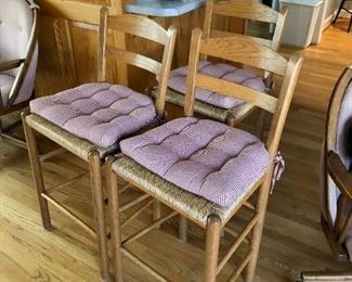 Three bar stools