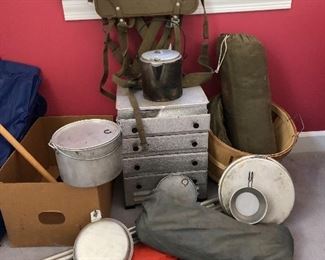 Vintage camping gear
