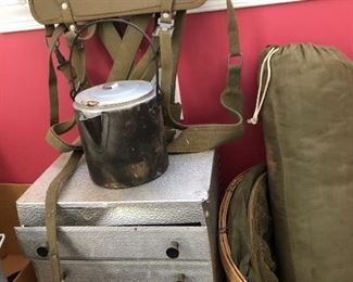 Vintage camping gear