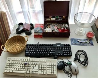 sewing kit, key boards