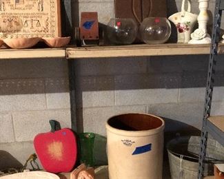 5 gallon crock, turkey platter and more