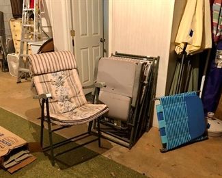 Metal folding chairs