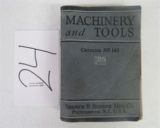 1941 Brown & Sharpe Mfg. Co. Machinery & Tools book