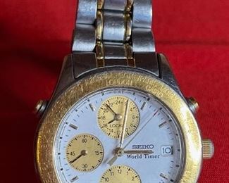 Seiko World Timer 5T52-6B40 WATCH