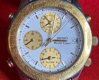 Seiko World Timer 5T52-6B40 WATCH