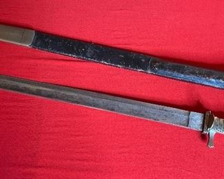 Antique Forestry Hunting Cutlass Sword 27 3/8” long 22 1/8 blade