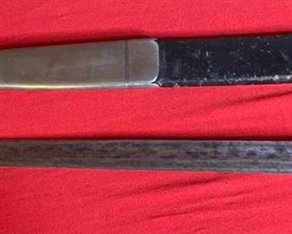 Antique Forestry Hunting Cutlass Sword 27 3/8” long 22 1/8 blade