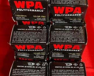 WOLF WPA Performance 7.62 123gr FMJ 240 Rounds