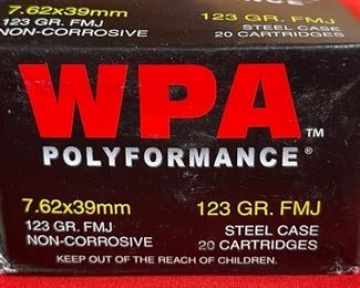 WOLF WPA Performance 7.62 123gr FMJ 240 Rounds