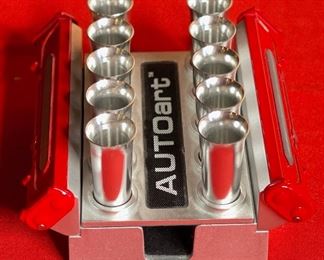 AUTOart Diecast V10 Engine Card Holder Auto Art design 2.25x4x4in HxWxD