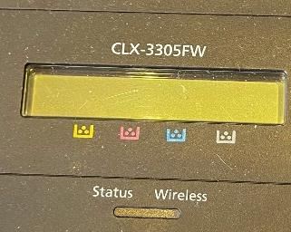 Samsung CLX-3305FW Color Laser Printer 13x16x16in HxWxD