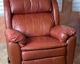 #1 Lane Furniture Leather Recliner 43x38x38in HxWxD