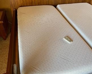 Custom Made Walnut & Birdseye Maple King Bed 86x98x98in HxWxD