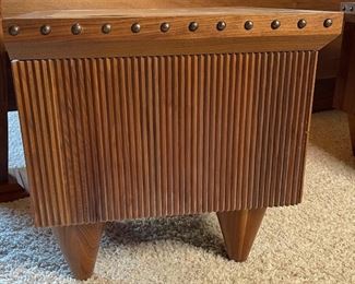 2pc Custom Made Walnut & Birdseye Maple Nightstands PAIR 24x24x24in HxWxD