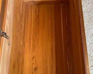 Custom Made Walnut & Birdseye Maple Cedar Lined Blanket Chest 23x64x26.5in HxWxD