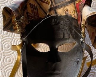 #1 Otto Bassano Masquerade Mask Venice Italy Venetian 24x10x6in HxWxD