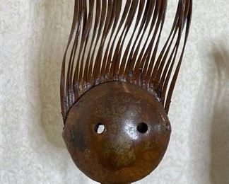 4pc Rustic Metal Art Figures Family of 4 28in H tallest