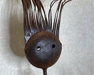 4pc Rustic Metal Art Figures Family of 4 28in H tallest