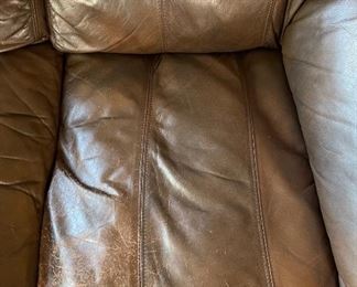 Creative Leather Sectional Sofa Couch 34x42 102 & 102 HxWxD