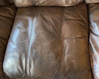 Creative Leather Sectional Sofa Couch 34x42 102 & 102 HxWxD