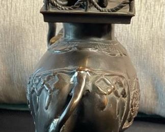 *Singed* Chinese Bronze Elephant 12x11x5in HxWxD