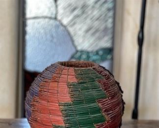 #1 Original Kraynek Prince Torrey Pine Needle Basket 9in H x 11in diameter (at widest)