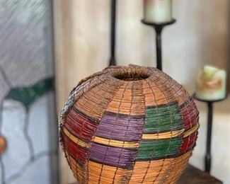 #2 Original Kraynek Prince Torrey Pine Needle Basket 13in H x 12in diameter (at widest)