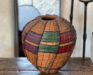#2 Original Kraynek Prince Torrey Pine Needle Basket 13in H x 12in diameter (at widest)
