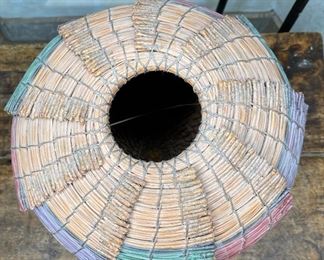 #2 Original Kraynek Prince Torrey Pine Needle Basket 13in H x 12in diameter (at widest)