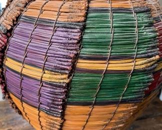 #2 Original Kraynek Prince Torrey Pine Needle Basket 13in H x 12in diameter (at widest)