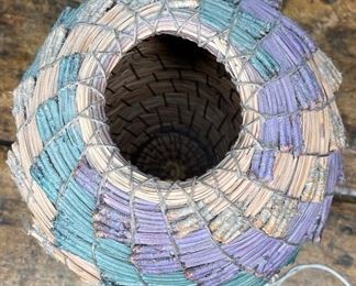 #3 Original Kraynek Prince Torrey Pine Needle Basket 11in H x 7.5in diameter (at widest)