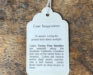 #4 Original Kraynek Prince Torrey Pine Needle Basket 6.5in H x 8.5in diameter (at widest)