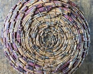 #5 Original Kraynek Prince Torrey Pine Needle Basket 6.5in H x 9in diameter (at widest)