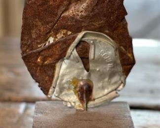 Schlitz Beer Can Owl Folk Art 7x3x2.5in HxWxD