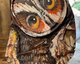 Schlitz Beer Can Owl Folk Art 7x3x2.5in HxWxD