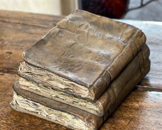 Barry Midgorden Raku Ceramic Books 4.5x5.5in approx HxWxD