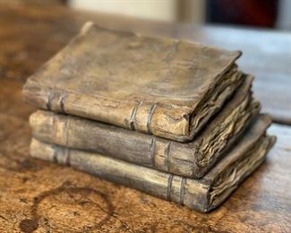 Barry Midgorden Raku Ceramic Books 4.5x5.5in approx HxWxD