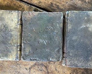 Barry Midgorden Raku Ceramic Books 4.5x5.5in approx HxWxD