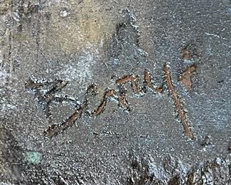 Barry Midgorden Raku Ceramic Books 4.5x5.5in approx HxWxD