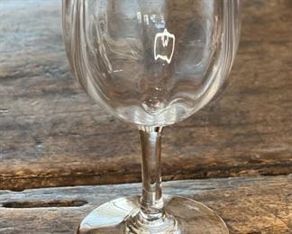 Baccarat Montaigne Optic Port Wine Glass 5in 5 H x 2.5in Diameter at top