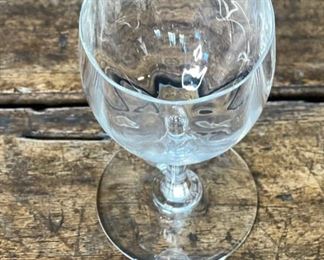 Baccarat Montaigne Optic Port Wine Glass 5in 5 H x 2.5in Diameter at top