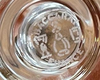 Baccarat Montaigne Optic Port Wine Glass 5in 5 H x 2.5in Diameter at top